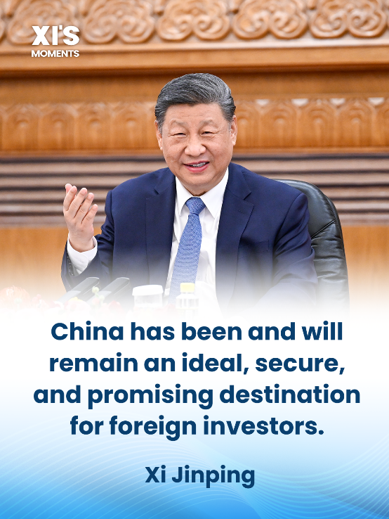 Xi highlights China's appeal to global enterprises